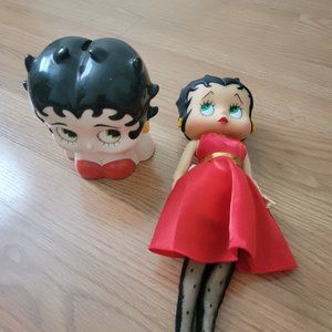 Betty boop pigging bank & doll